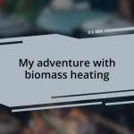 My adventure with biomass heating
