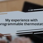 My experience with programmable thermostats